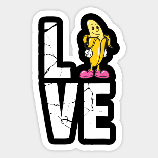 Banana Love Banana Lover Outfit Cute Banana Vegetable Sticker